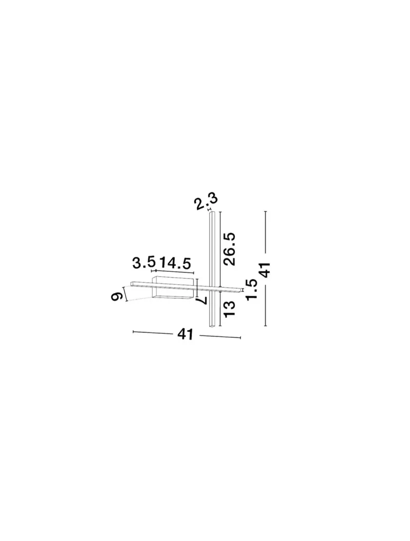 Nástenné svietidlo NOVA LUCE 9081815 LED 14W 652lm 3200K 230V IP20